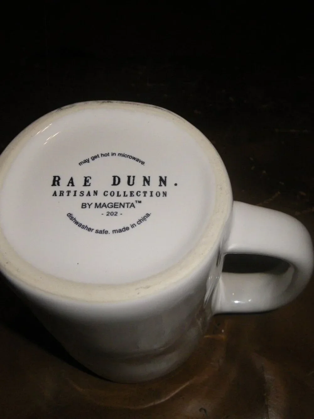 Rae Dunn Small Ceramic Coffee Tea Mug “MILK MILK MILK”